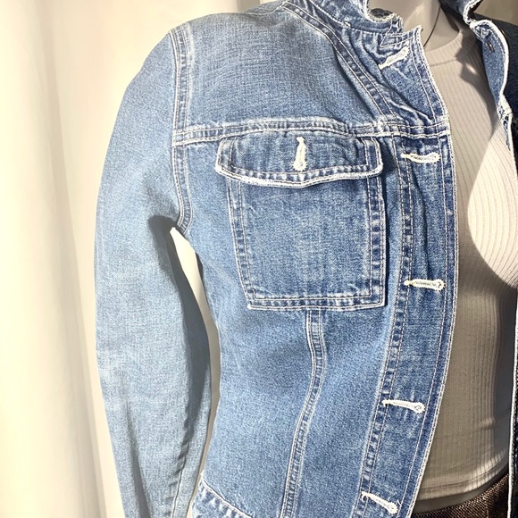 Vintage Guess Jeans Trucker Jacket Medium Coat - Picture 5 of 9